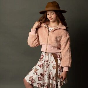 NWT Joyfolie Luxe Jacket in Blush Sz 8